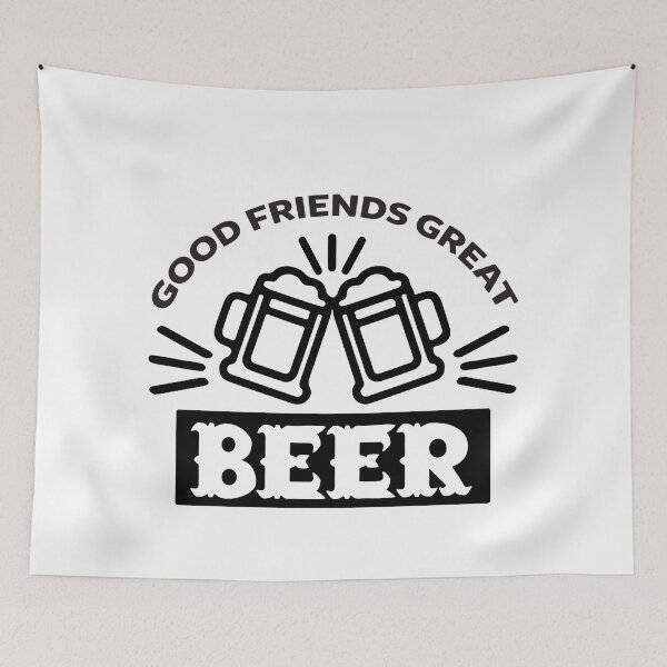 Item preview, Good Friends Great Beer   -funny beer puns designed and sold by shivani21061993.