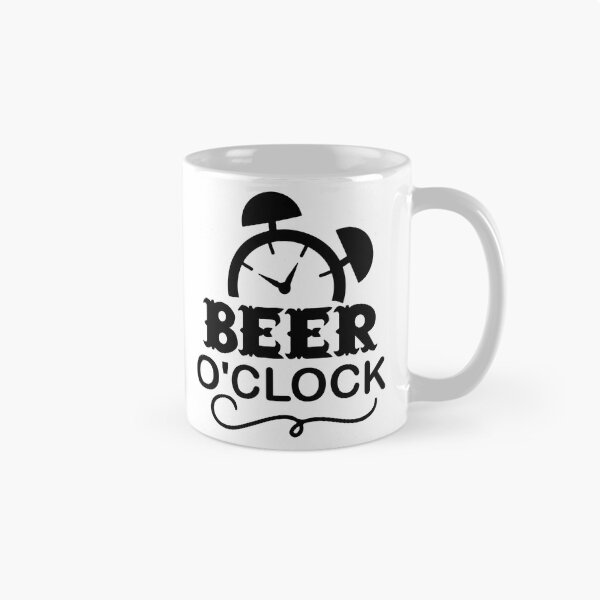 Item preview, Beer O' Clock  -funny beer puns designed and sold by shivani21061993.