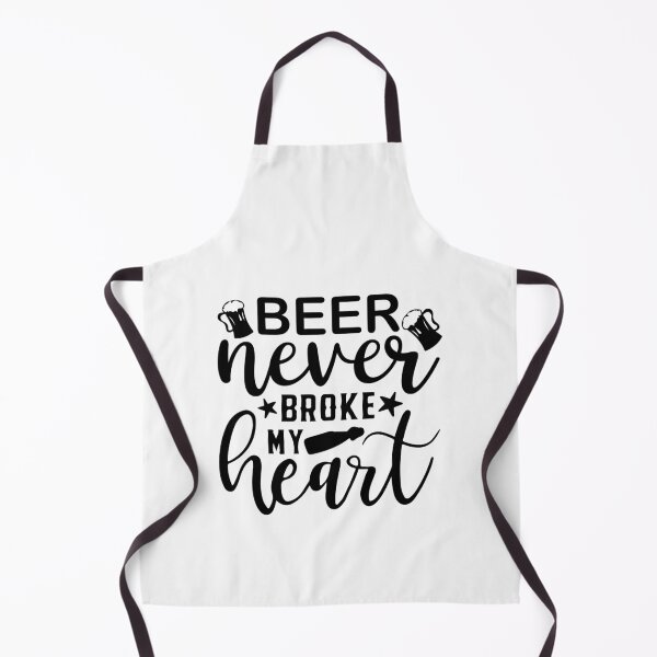 Item preview, Beer Never Broke My Heart -funny beer puns designed and sold by shivani21061993.