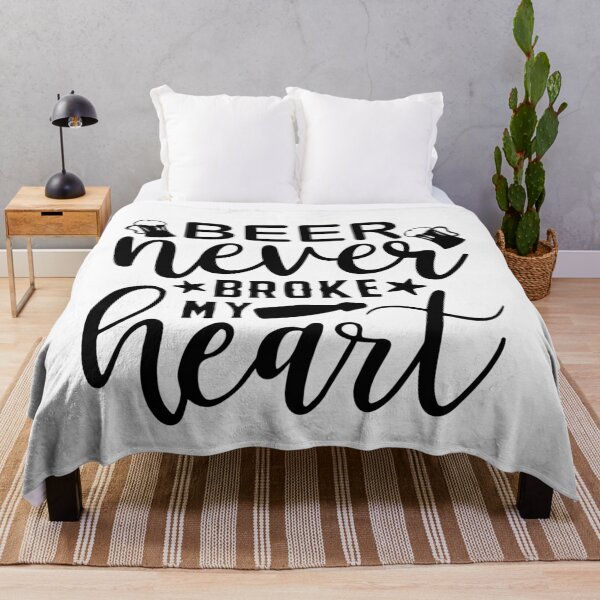 Item preview, Beer Never Broke My Heart  -funny beer puns designed and sold by shivani21061993.