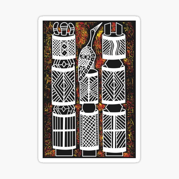 Pukumani Poles Sticker