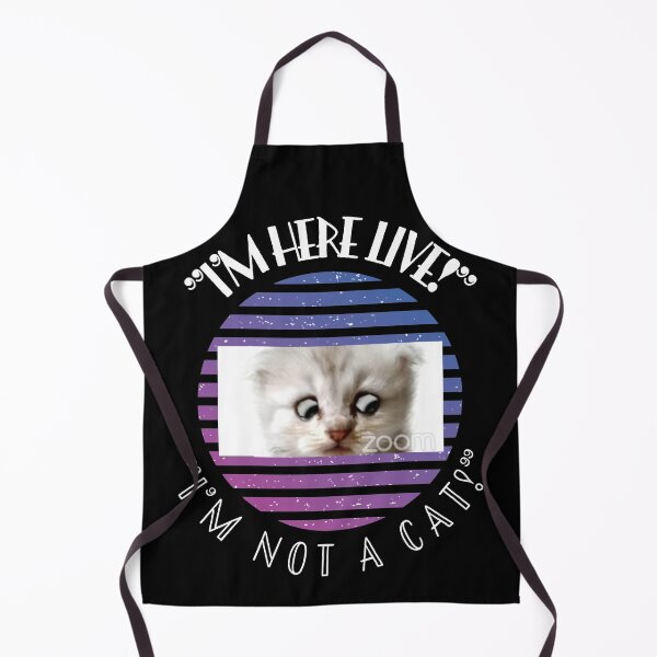 Item preview, "I'm Here Live!" "Im Not A Cat!" PURPLE Cat Version designed and sold by Earthchild8888.