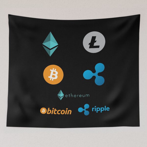 Item preview, Cripto monedas - Bitcoin - Litecoin - Ethereum - Ripple - Paquete de pegatinas designed and sold by findot.