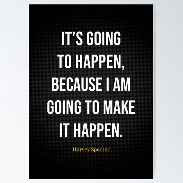 Item preview, Inspiring Harvey Specter Quotes designed and sold by Tokhidinart.