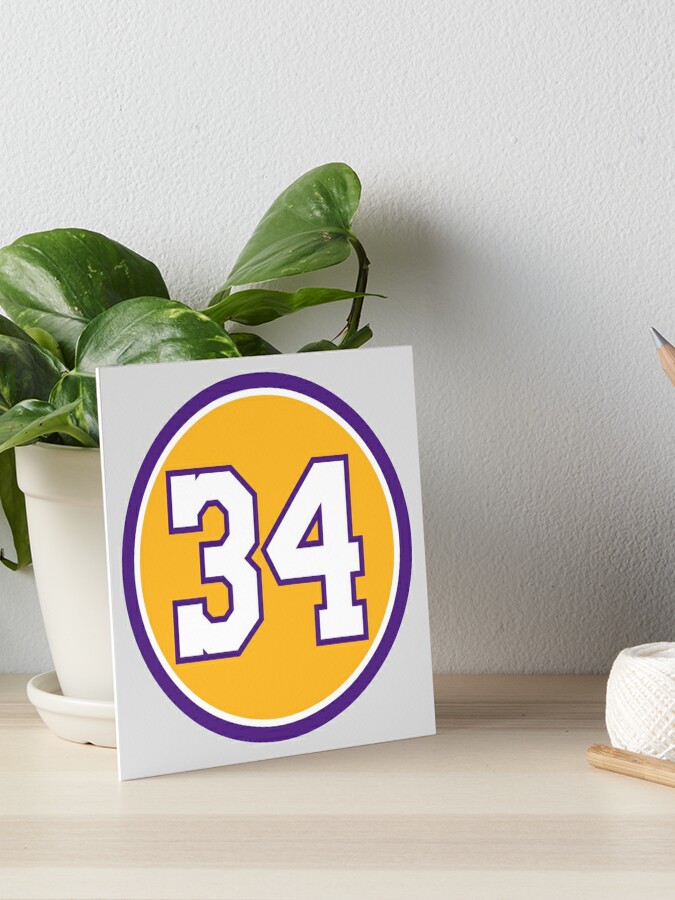 Shaquille O'Neal 34 lakers jersey  Photographic Print for Sale by  maiawright-art