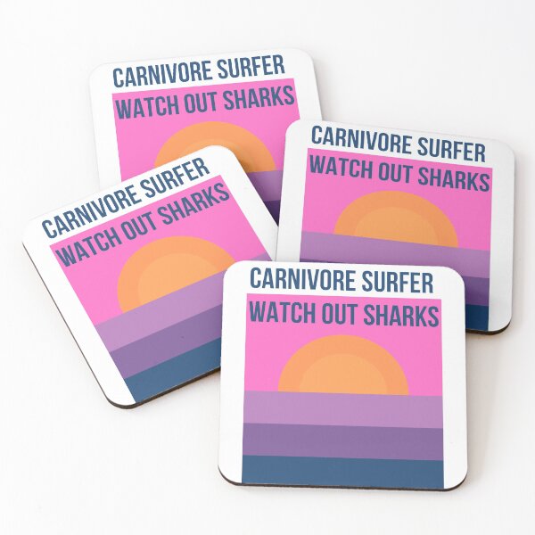 Item preview, Cuidado con los tiburones | SERIE CARNIVORE (rosa) designed and sold by Le Plus Three.
