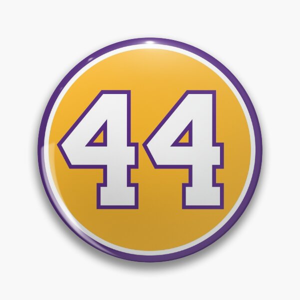 Item preview, Jerry West #44 Jersey Number designed and sold by StickBall.