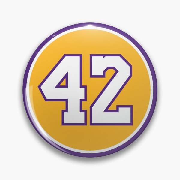 Item preview, James Worthy #42 Jersey Number designed and sold by StickBall.