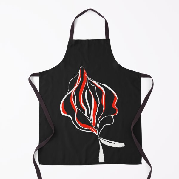 Item preview, Minimalist Abstract Red White Flower Design designed and sold by Surreptica.