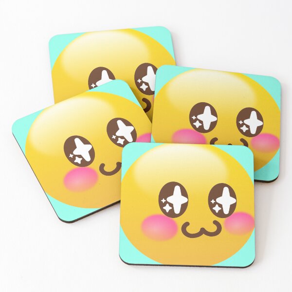 Item preview, owo emoji with sparkly eyes and blush designed and sold by jadefyre.