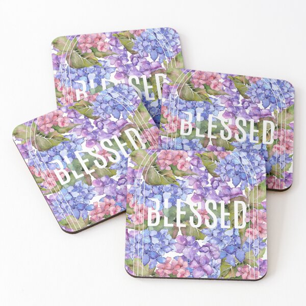 Item preview, Blessed. Flower Background with the word Blessed. designed and sold by TheKingdomAttic.