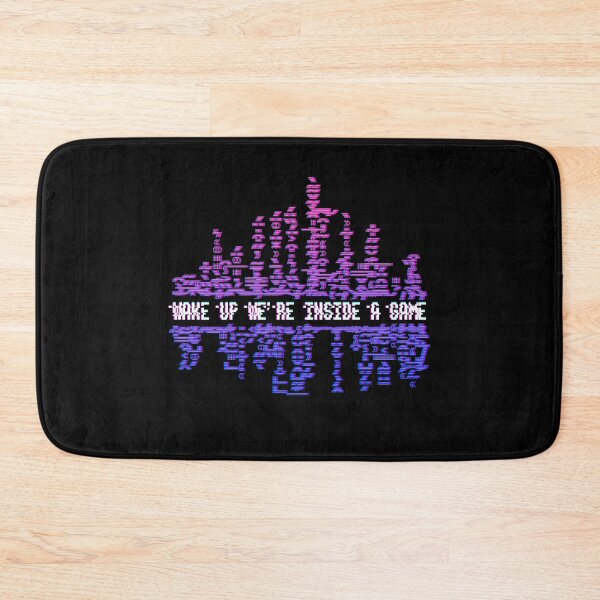 Item preview, wake up we are inside a game glitch art vaporwave matrix designed and sold by tiantanman.