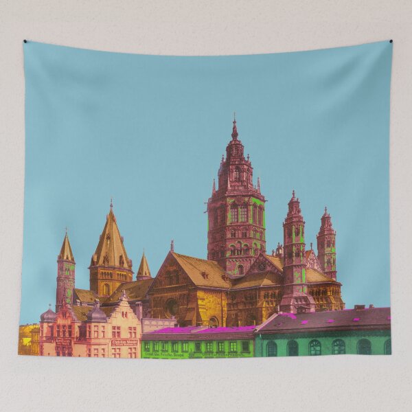 Item preview, nostalgic view of Mainz Cathedral, great sight in Germany designed and sold by Mauswohn.
