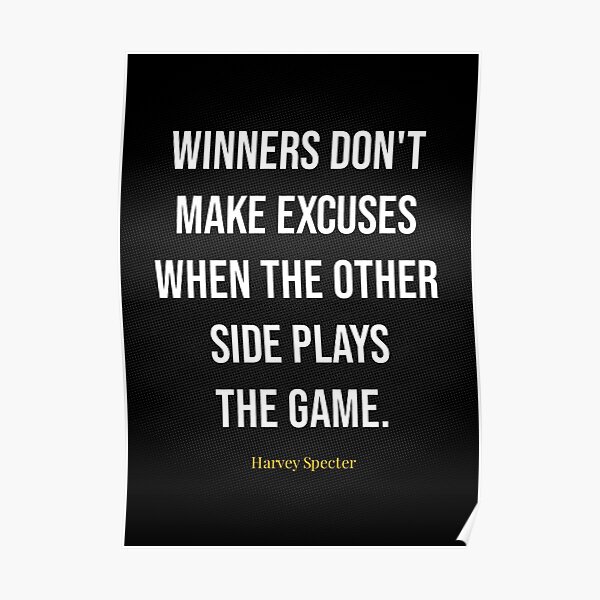 Harvey Spectre Zitate Poster