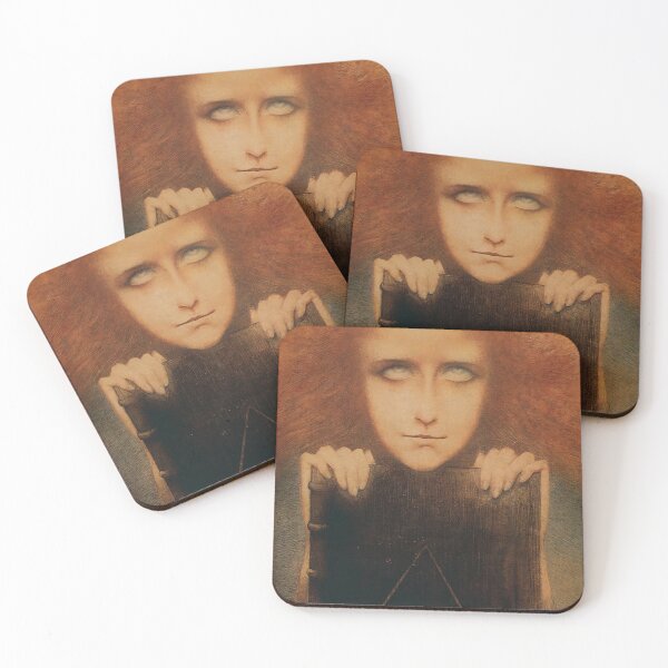 Item preview, Mysteroiosa. Portrait of Mme Stuart Merrill by Jean Delville designed and sold by IndieArtDream.
