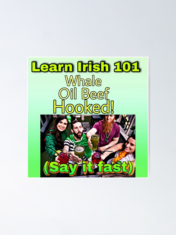 Funny Irish Gifts Ireland Poster Irish Sayings Digital 