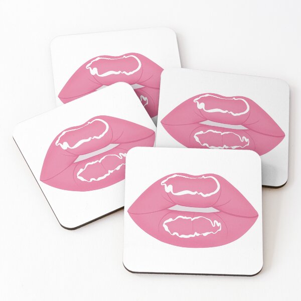 Item preview, Pink lips Bright Glossy lips designed and sold by Nina Lybimova.