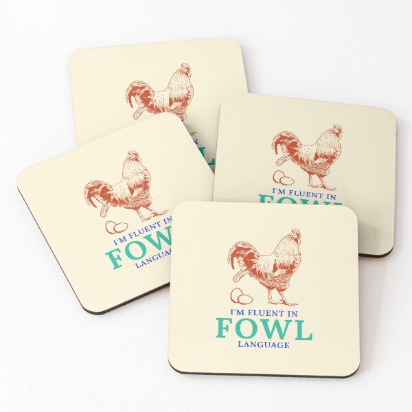 Item preview, I'm Fluent in Fowl Language - funny chicken whisperer design in multi colours designed and sold by katiekendall.