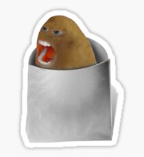 The Bossy Screaming Potato Sticker