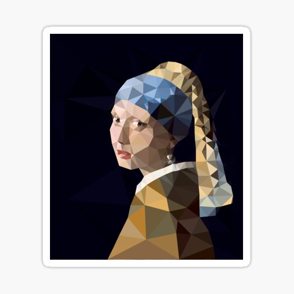 Girl With A Pearl Earring Sticker For Sale By Secondthought Redbubble 