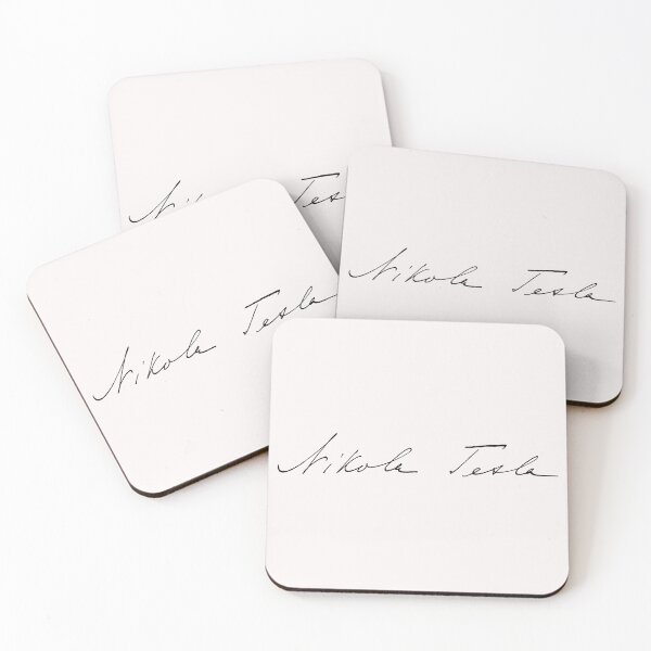 Item preview, nicola tesla signature designed and sold by mikoala50.