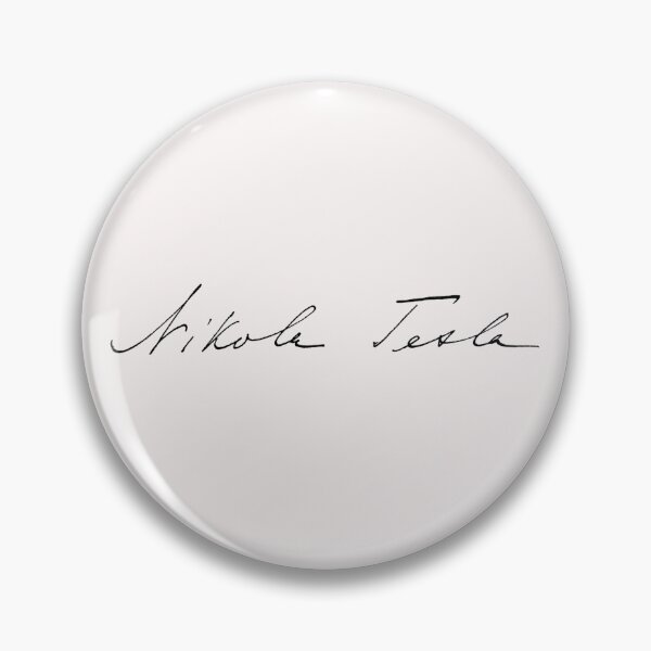 Item preview, nicola tesla signature designed and sold by mikoala50.