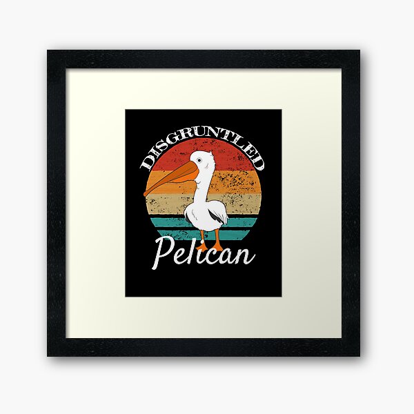 Item preview, Disgruntled Pelican Gift Retro designed and sold by leofel.