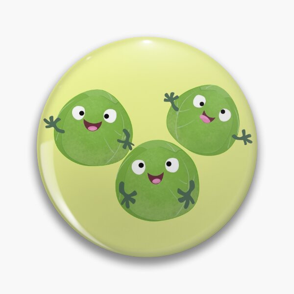 Aperçu de l'œuvre Dessin animé drôle de légumes choux de Bruxelles créée et vendue par FrogFactory.