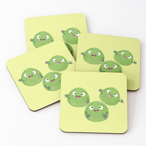 Item preview, Funny Brussels sprouts vegetables cartoon  designed and sold by FrogFactory.