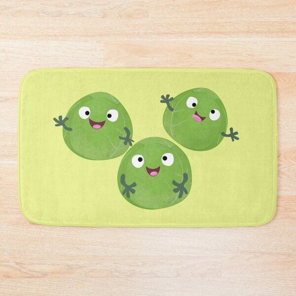 Item preview, Funny Brussels sprouts vegetables cartoon  designed and sold by FrogFactory.