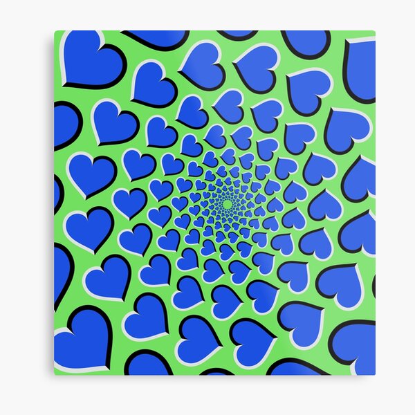 Optical illusion Metal Print