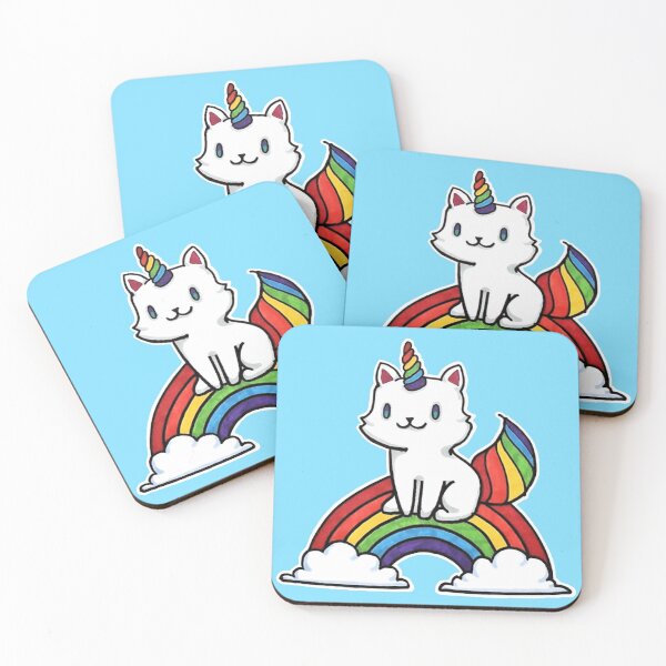 Item preview, Rainbow Unicorn Cat  designed and sold by LisaArtShop.