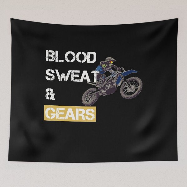 Item preview, Blood Sweat & Gears T-shirt | Cool Dirt Bike, Braaap!! Outdoor Motocross Racing designed and sold by NewDayDesigns.