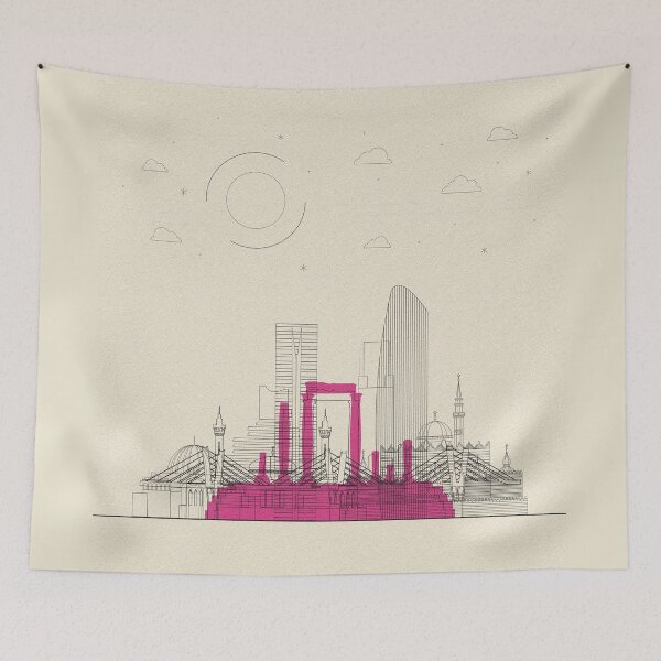 Item preview, Abstract City Posters: Amman, Jordan designed and sold by A Deniz Akerman.