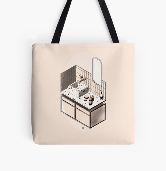 30.5x15.75x15.25 cm Beige InterDesign Clarity Tote Bagno 