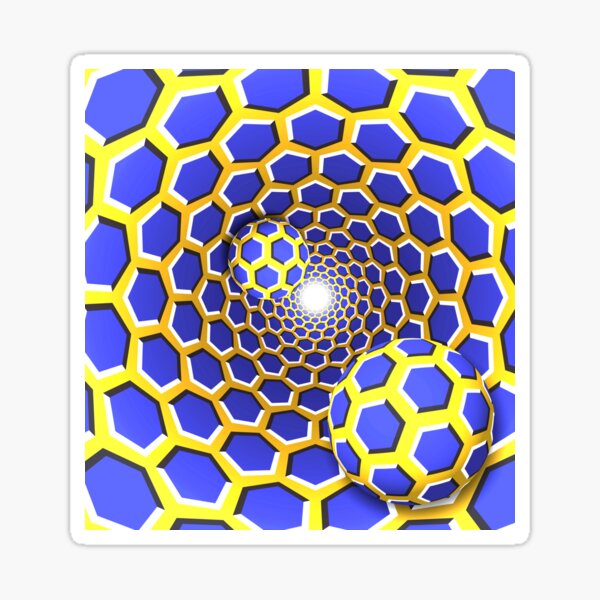 Optical illusion Sticker