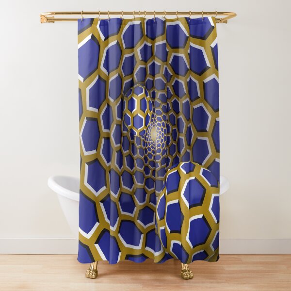 Optical illusion Shower Curtain