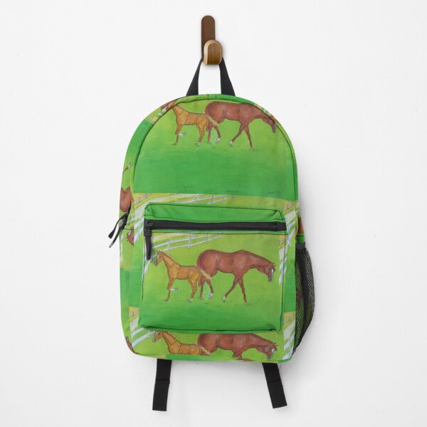 Item preview, Mare and foal illustration designed and sold by horseaddicted.