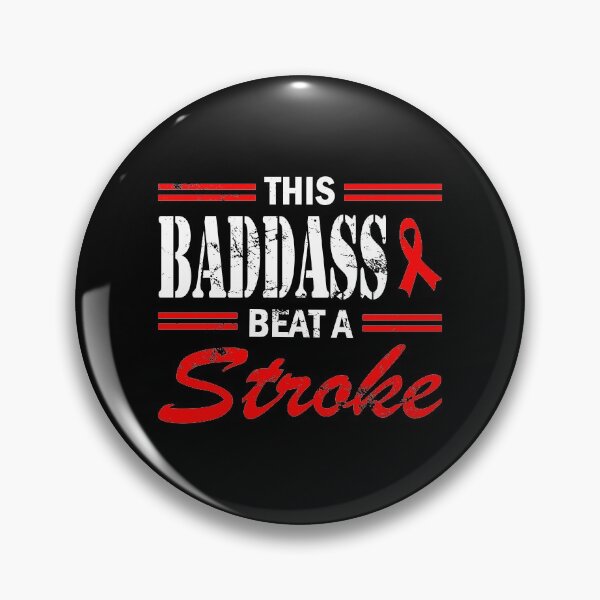 Item preview, This Badass Beat A Stroke Survivor Support Raise Awareness Stroke Survivor Fighter Warrior Recovery Appreciation designed and sold by shirti.