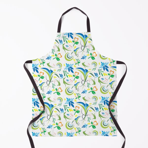 Item preview, Beautiful and colorful vector pattern with odd flowers and leaves designed and sold by With My Hands By K.
