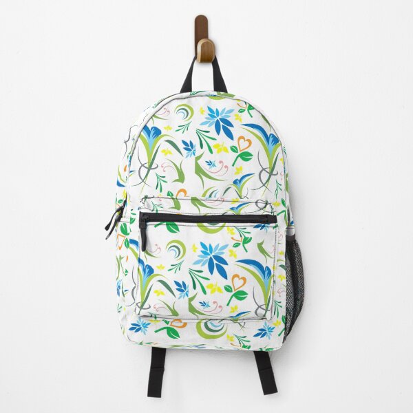 Item preview, Beautiful and colorful vector pattern with odd flowers and leaves designed and sold by With My Hands By K.