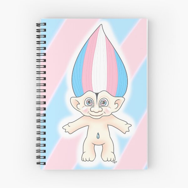 Item preview, Trans Pride Troll ✨  designed and sold by CaseyLeeArt.