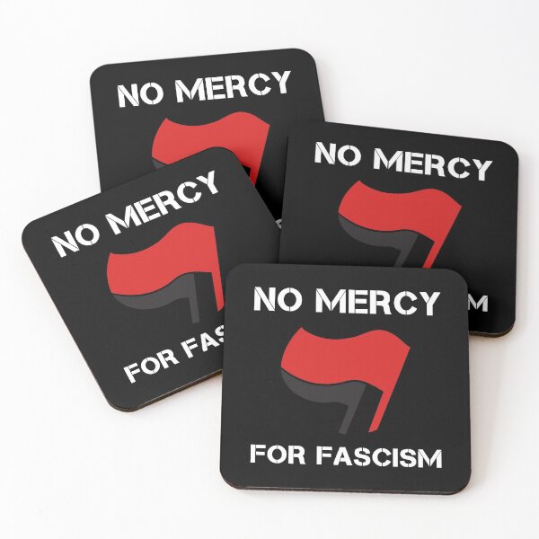 Item preview, No Mercy For Fascism Antifa Political Protest Leftist Quote designed and sold by sillyquestions.