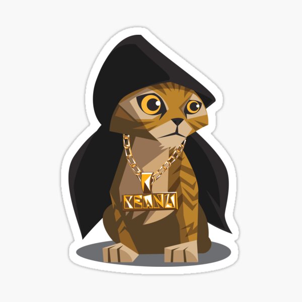Cute Gangster Kitty Sticker