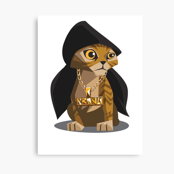 Cute Gangster Kitty Canvas Print