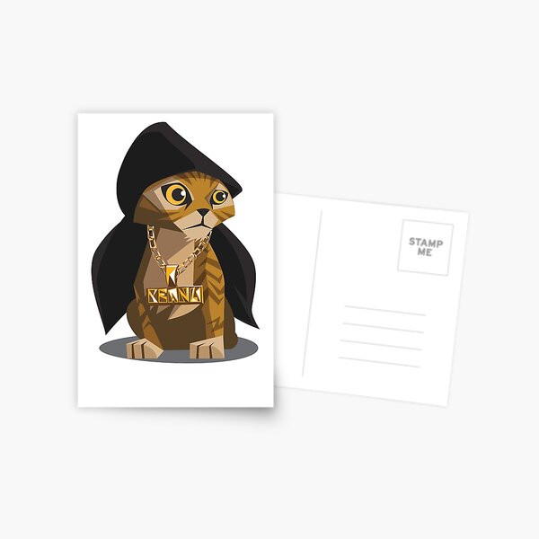 Cute Gangster Kitty Postcard