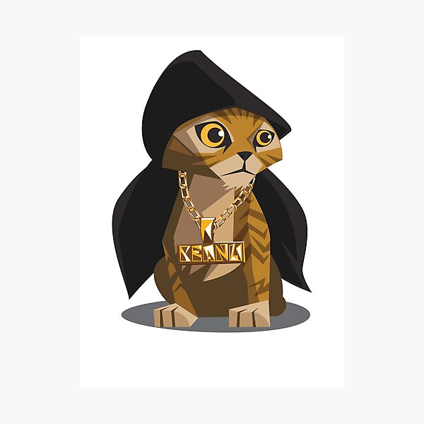 Cute Gangster Kitty Photographic Print