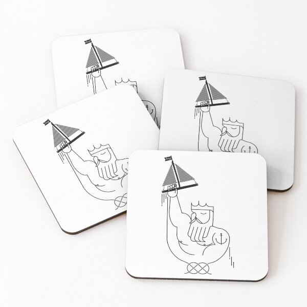 Neptune design Coasters (Set of 4)