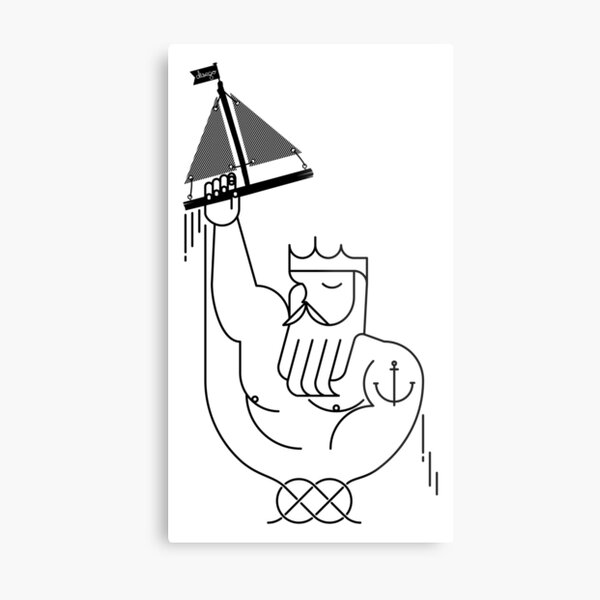 Neptune design Metal Print