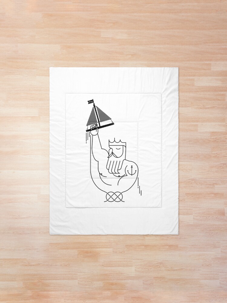 Alternate view of Neptune design Comforter
